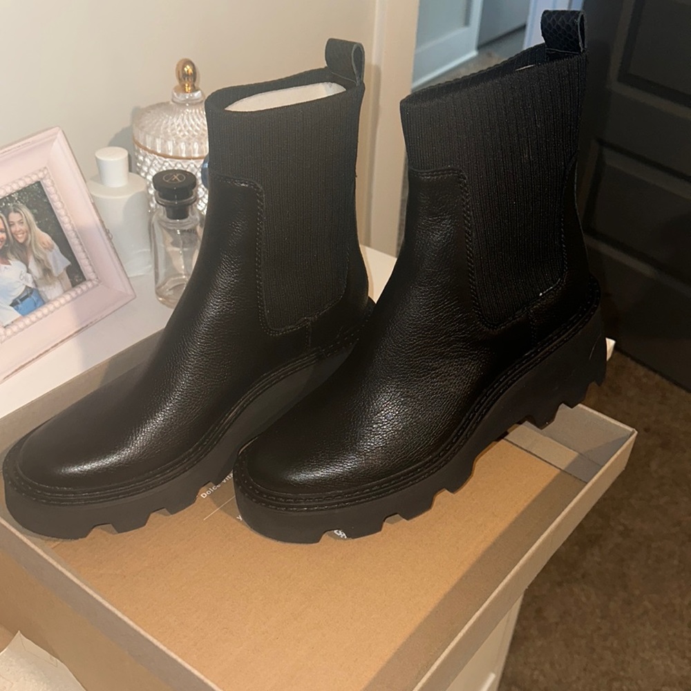 Dolce Vita Black Leather H20 boots